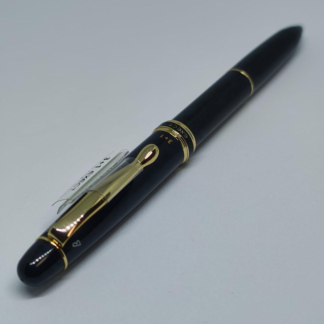 PILOT 3＋1 EXECT スリープラスワン ブラックマーブル 多機能ペン