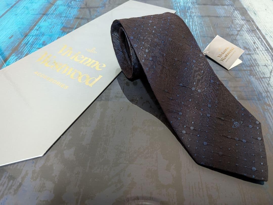《新品未使用》Vivienne Westwood　グラデ ネクタイ タグ・袋付