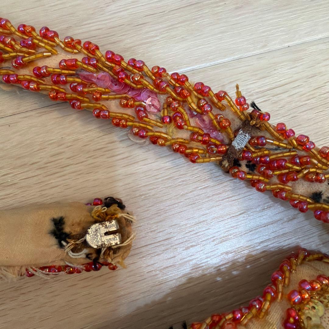 ベリーダンス セットアップ ビーズ刺繍付き　衣装　Queen エジプト製