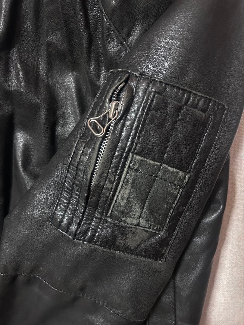 APC A.P.C ボンバー　レザージャケット　ma1