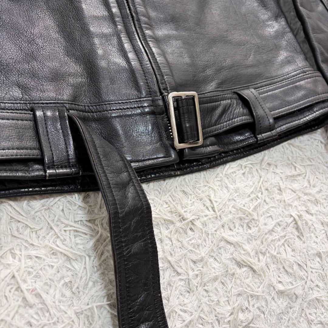 16580✨クシタニ ライダースジャケット レザージャケット L ブラック