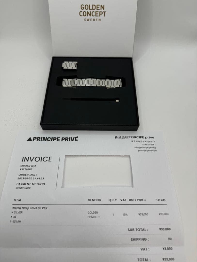 ゴールデンコンセプト 45mm 別売りバンド付き