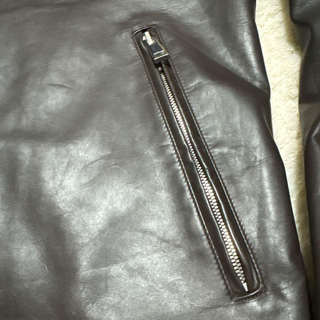 美品✨ Theoryセオリー シングルレザーライダースジャケット 牛革カウレザー