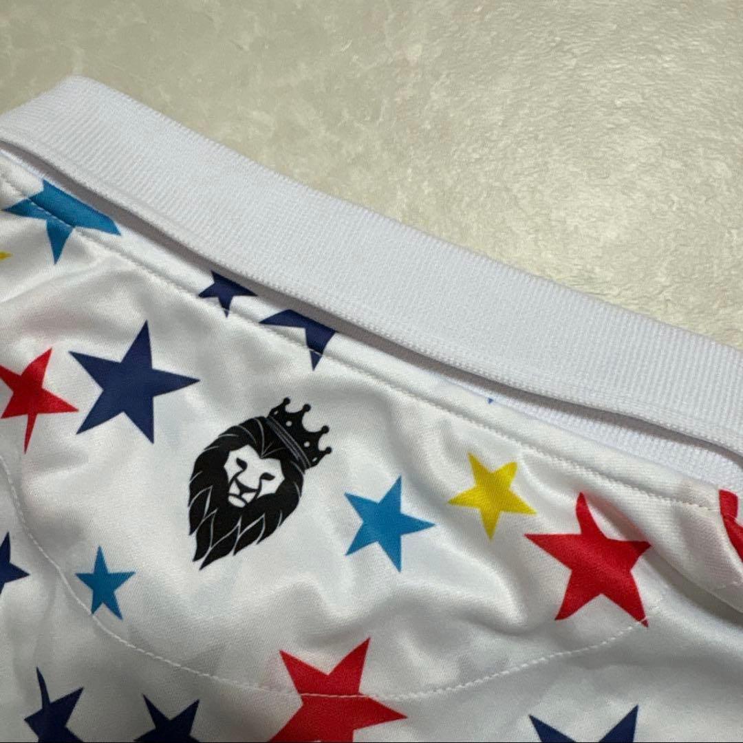 ヴィ・トゥエルヴ★総柄★薄手ストレッチ★ポロシャツ【メンズ サイズL】