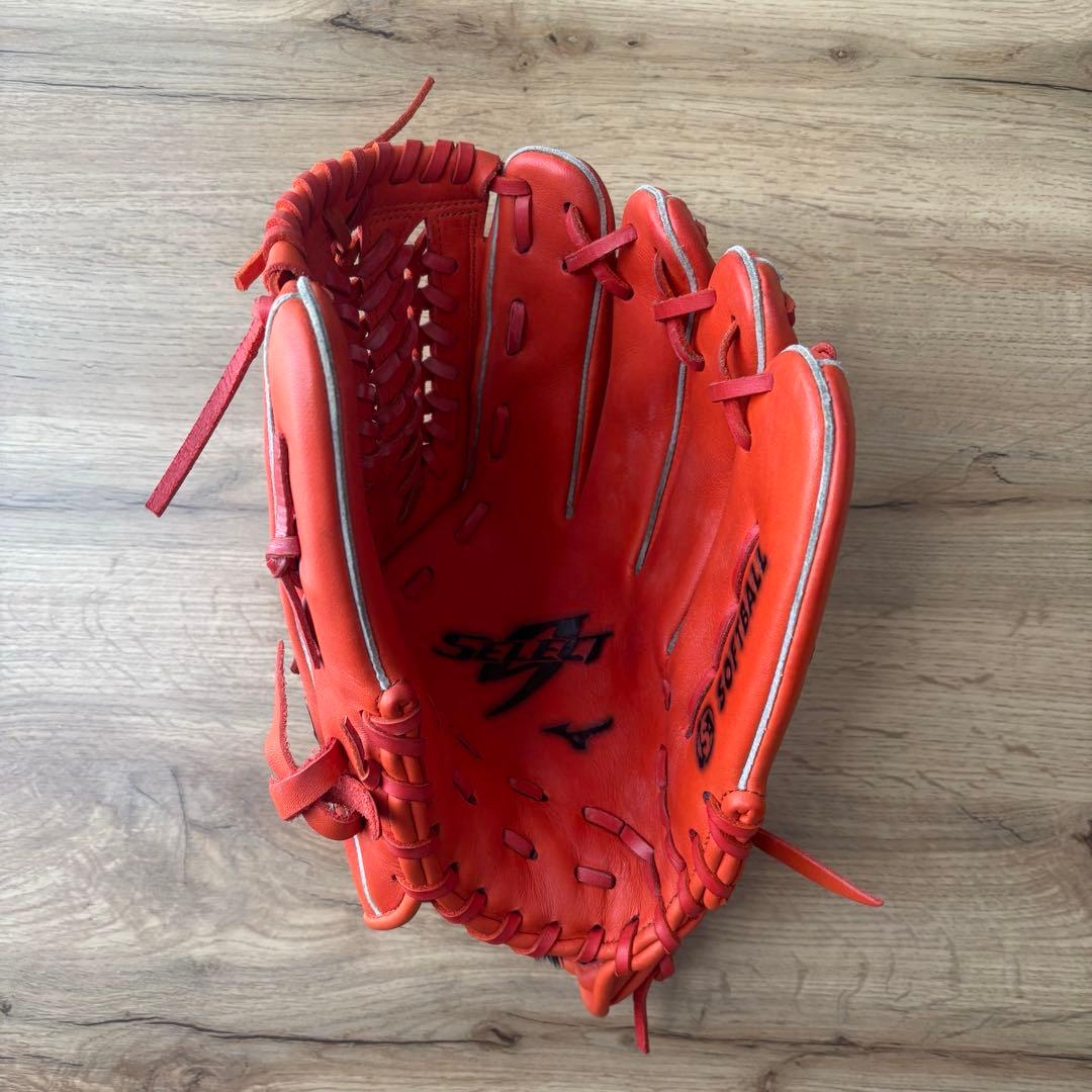 MIZUNO ミズノ　（SELECT9）　ソフトボール用　右投げ用　オレンジ