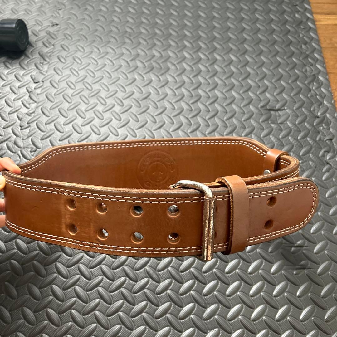 ゴールドジム レザーベルトLサイズ