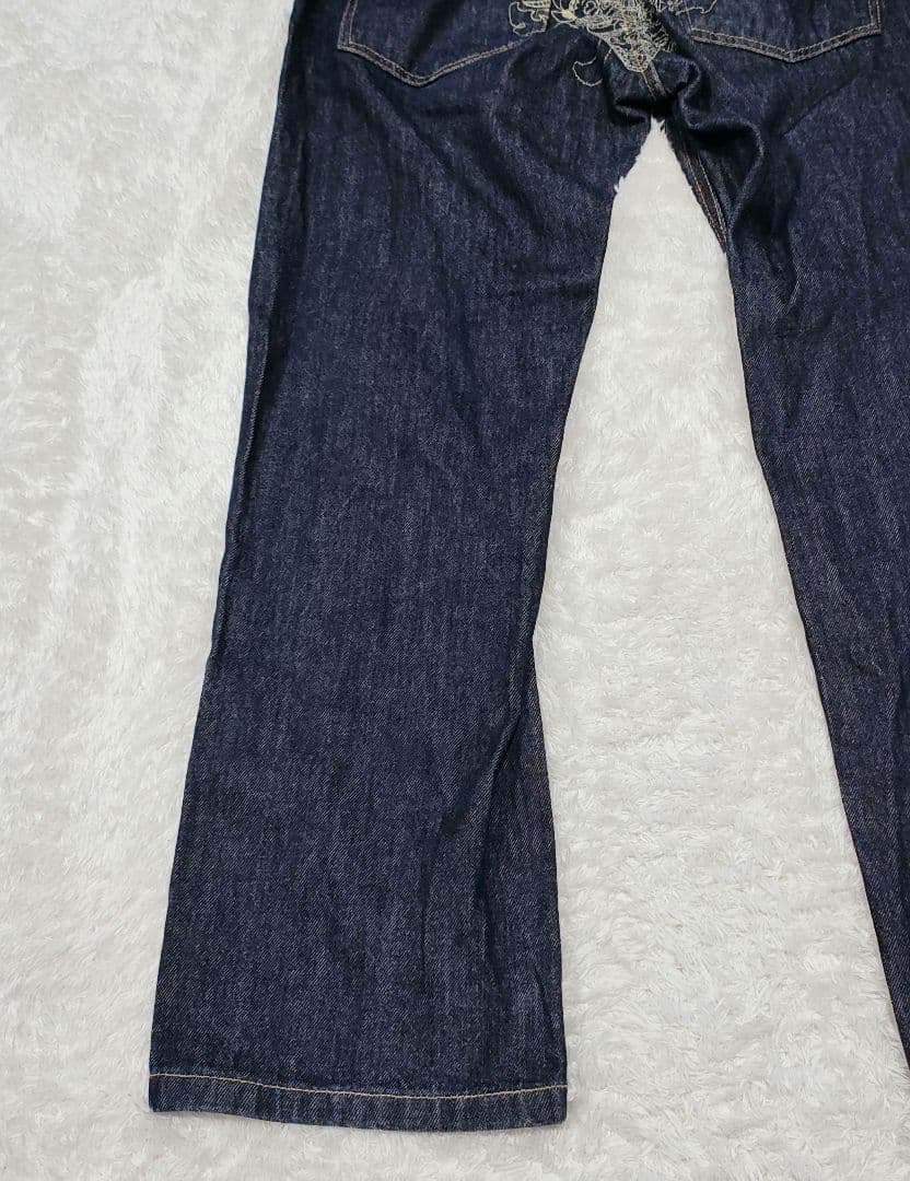 【希少】Brooklyn Xpress Y2K 刺繍 デニム 羽根 翼 W32