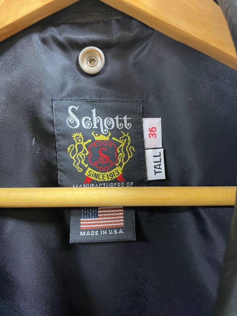 Schott ワンスター 516USTブラック ダブルライダースジャケット