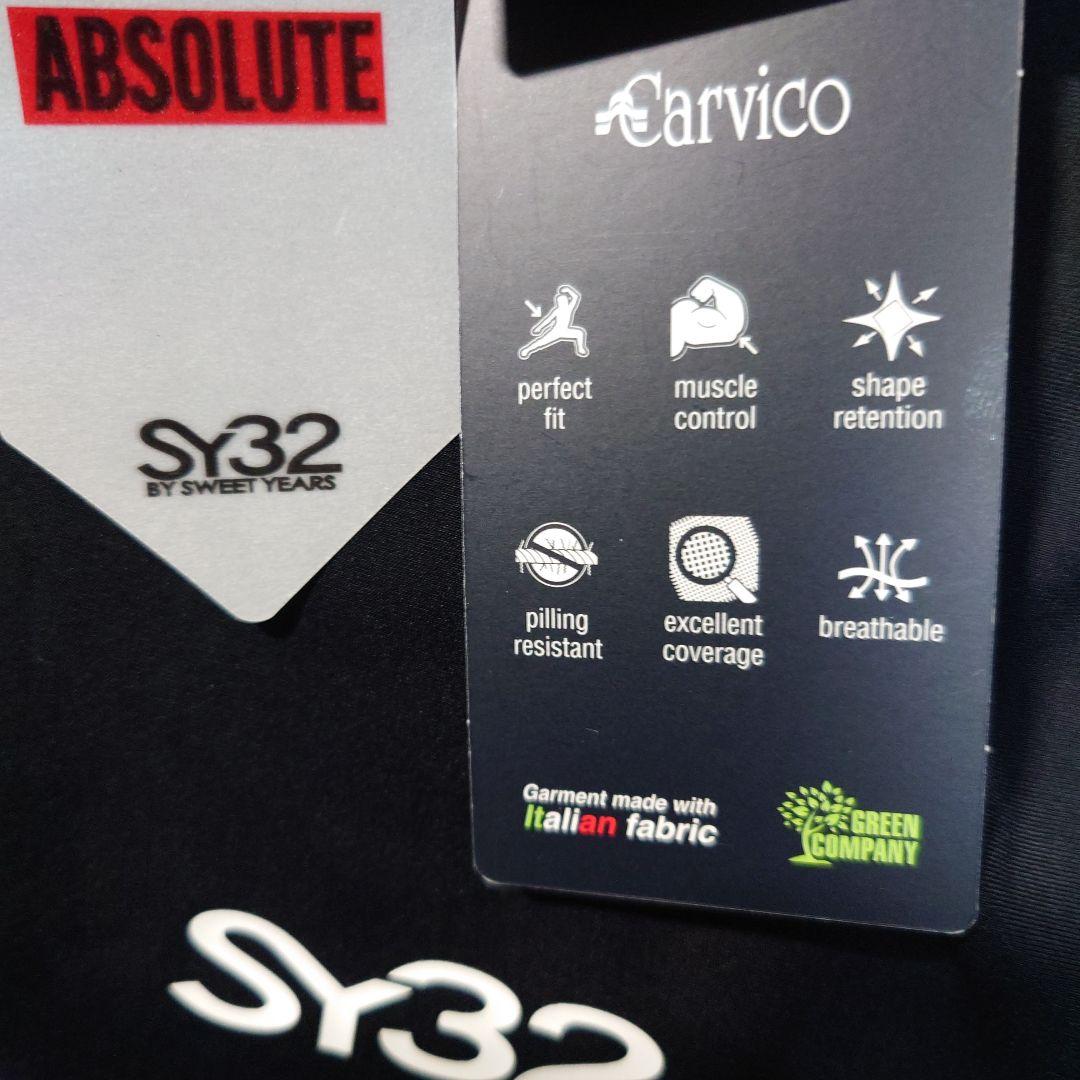 SY32：メンズ：Lサイズ：ゴルフウエア：カルビコ ジップアップモック長袖シャツ