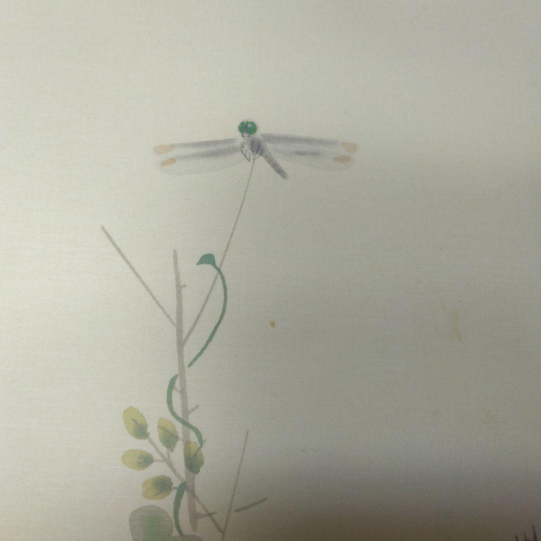 掛け軸「朝顔」仲田龍安　二重箱　高級良品　未使用品