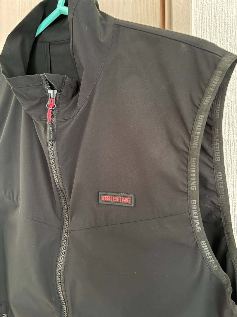 BRIEFING ブラック ジップアップベスト