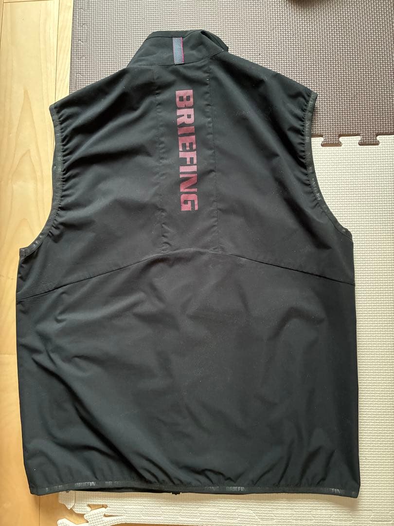 BRIEFING ブラック ジップアップベスト