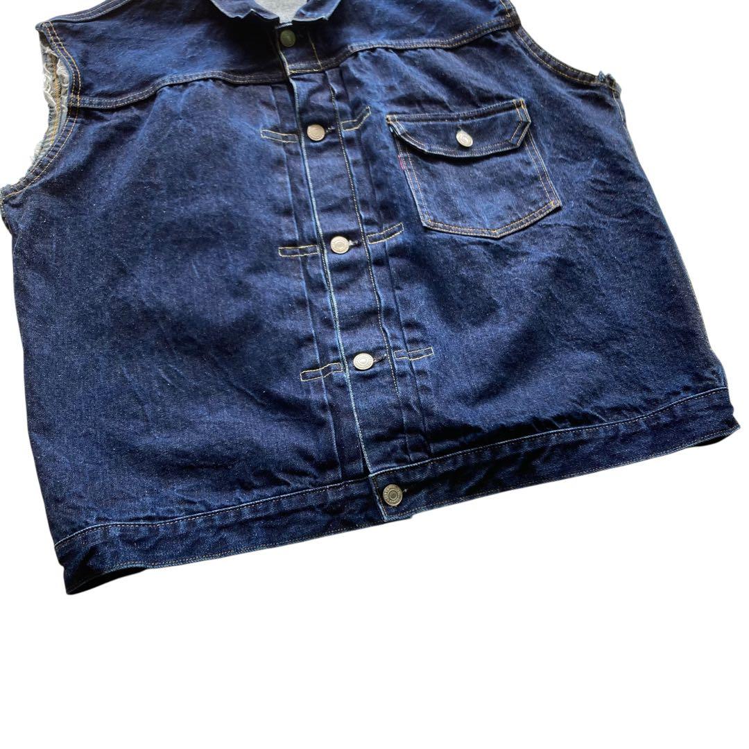 96年 US製 ヴィンテージ Levi's 1st デニムベスト バレンシア工場
