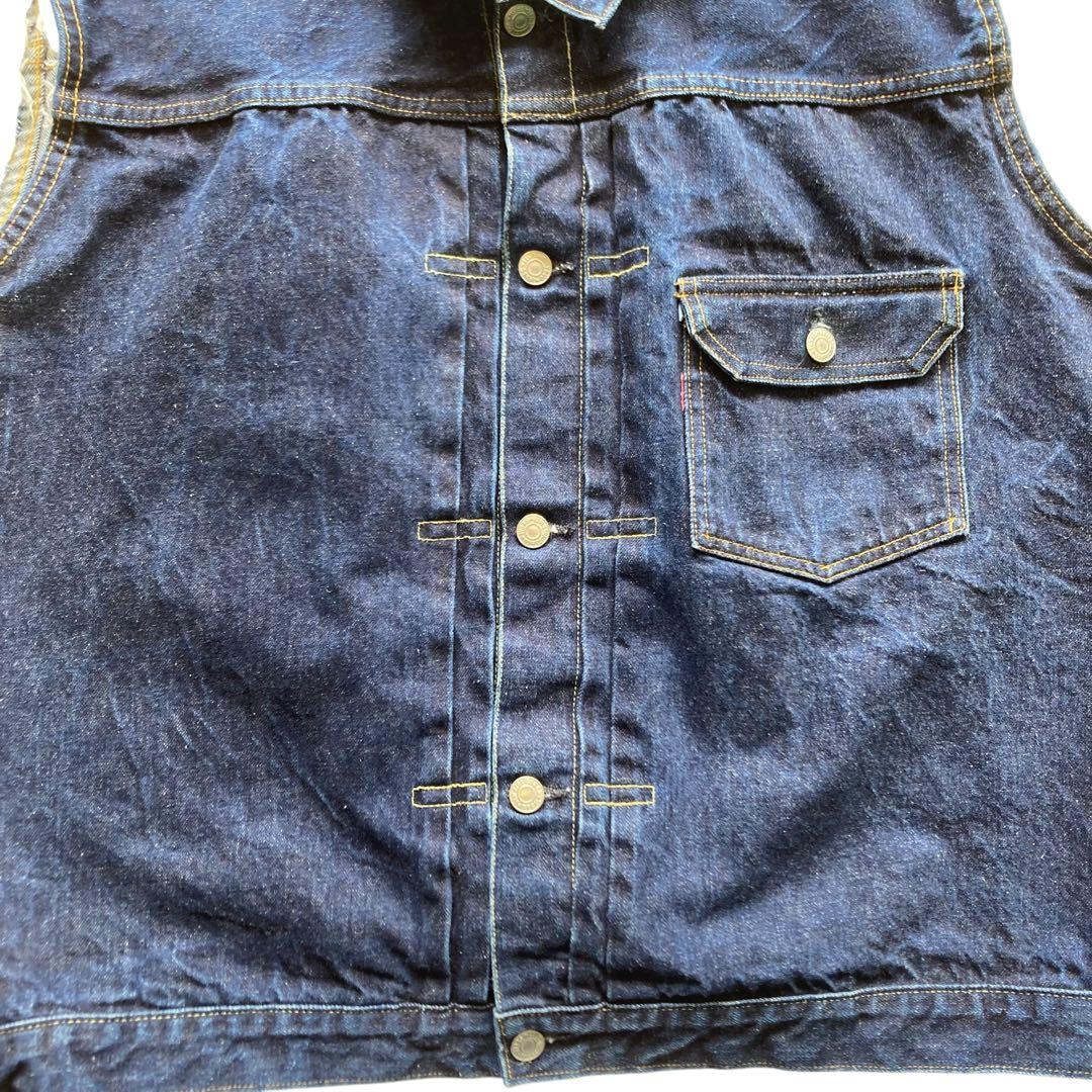 96年 US製 ヴィンテージ Levi's 1st デニムベスト バレンシア工場