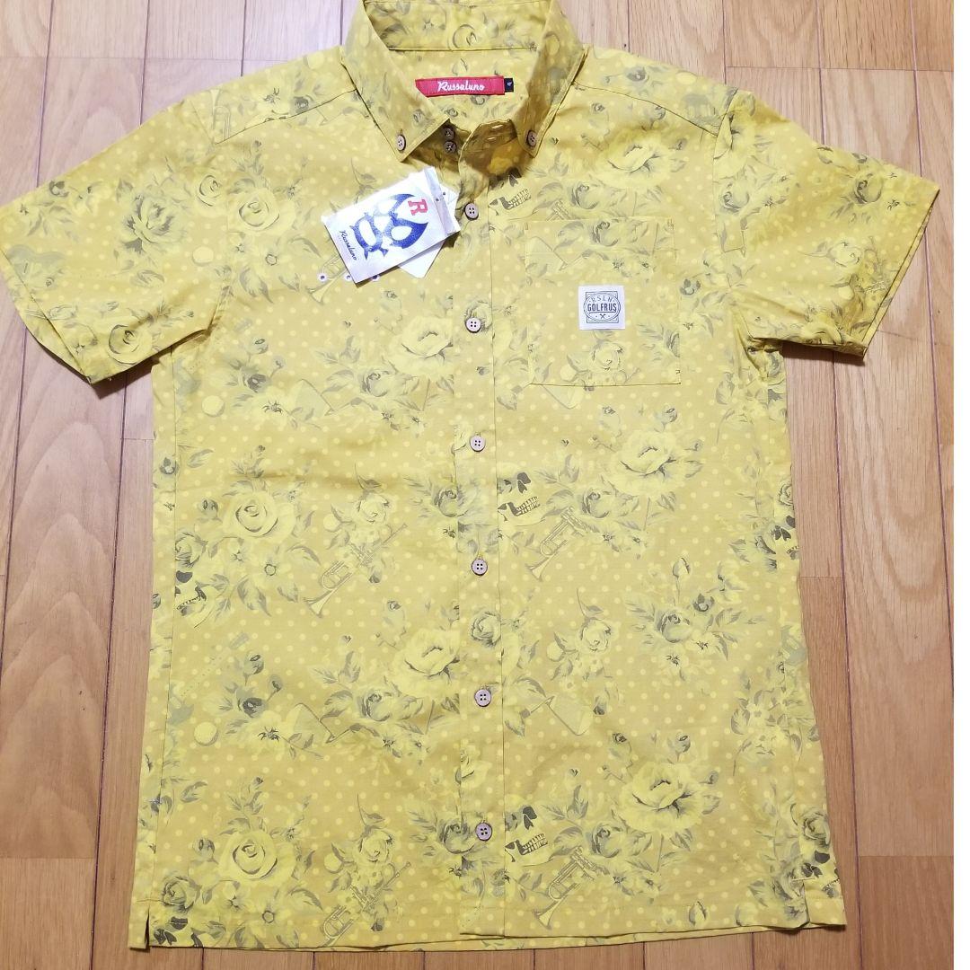 新品RUSSELUNO ラッセルノ 半袖シャツ 花柄 ゴルフウェア