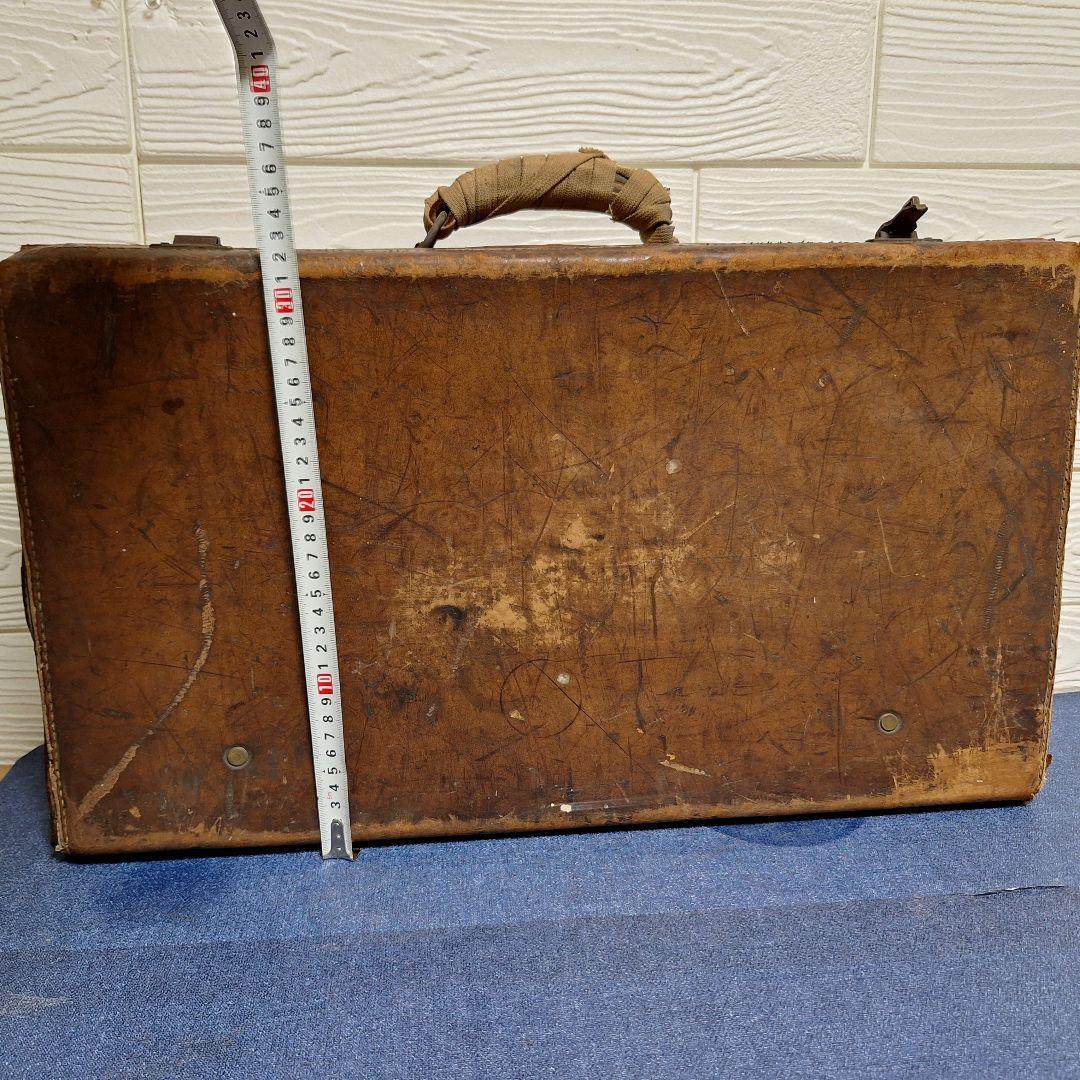 【時代物】ヴィンテージ 本革ドクターバッグ トランク什器 アンティーク