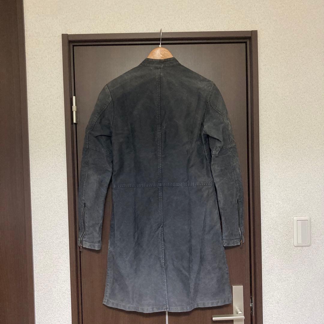 00s archive PARANOID ライダース コート モールスキン S