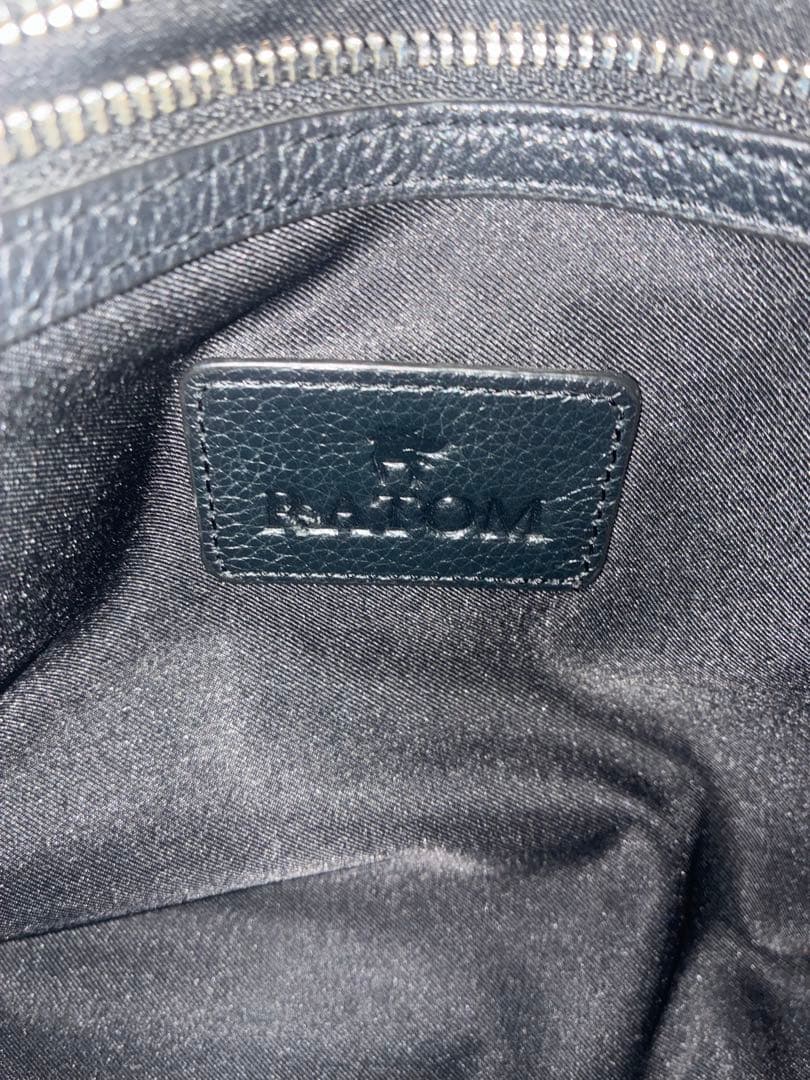 RATOM ブラックレザートートバッグ