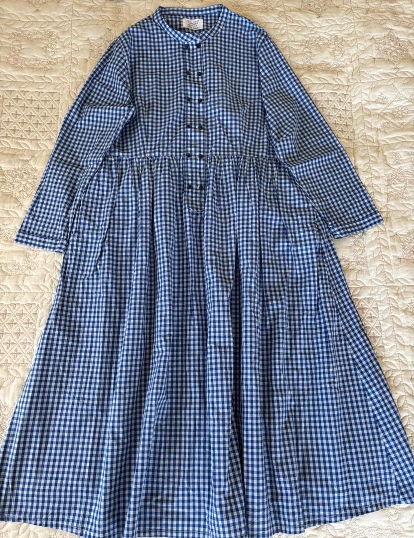 はな門　美品★初恋草ギンガムワンピース