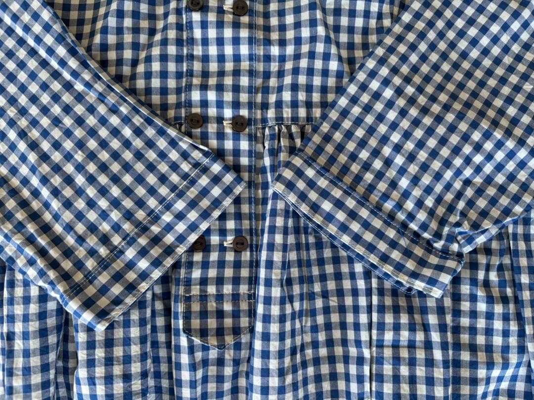 はな門　美品★初恋草ギンガムワンピース