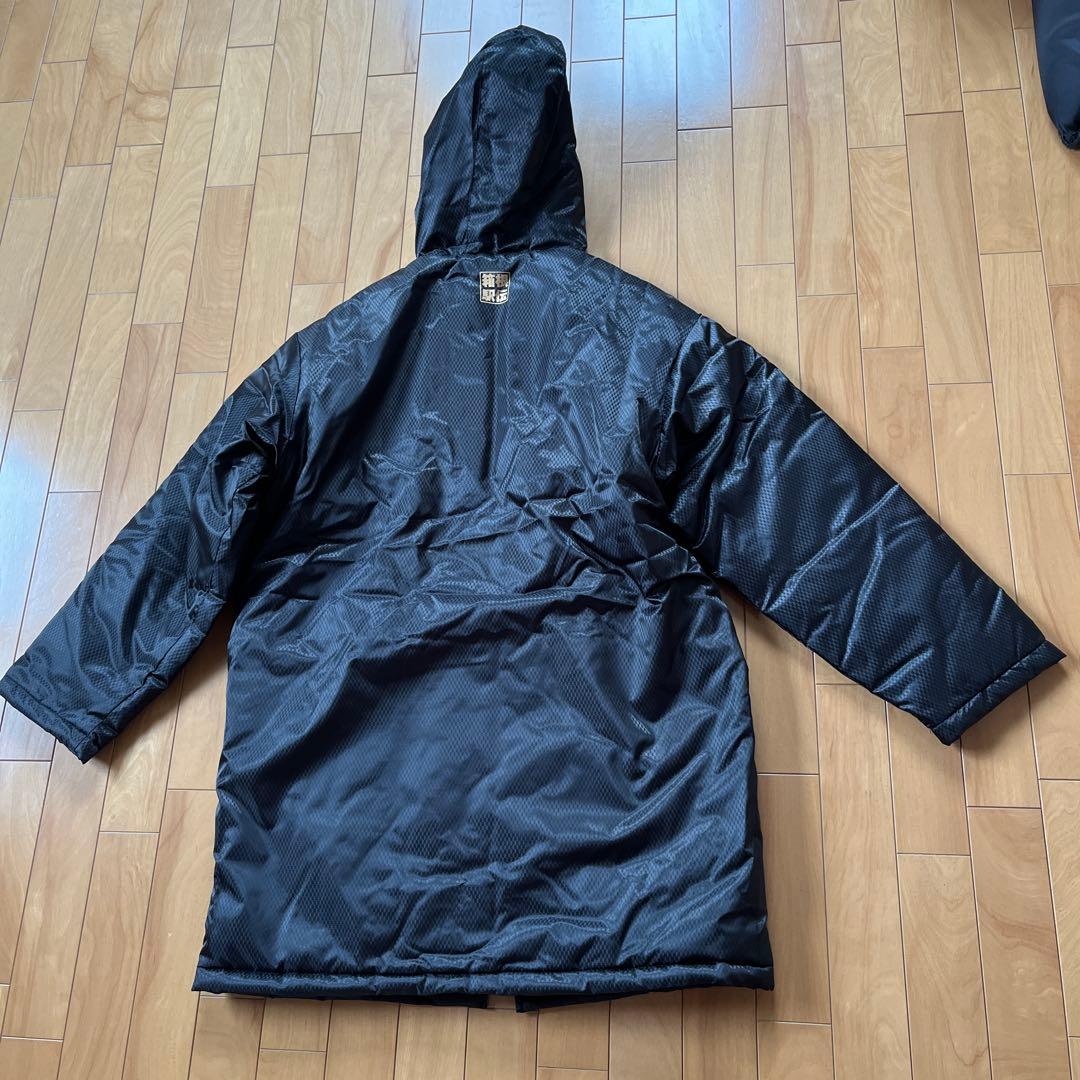 未使用Mizuno ロングコート フード付き 黒　2025箱根駅伝 フリーサイズ