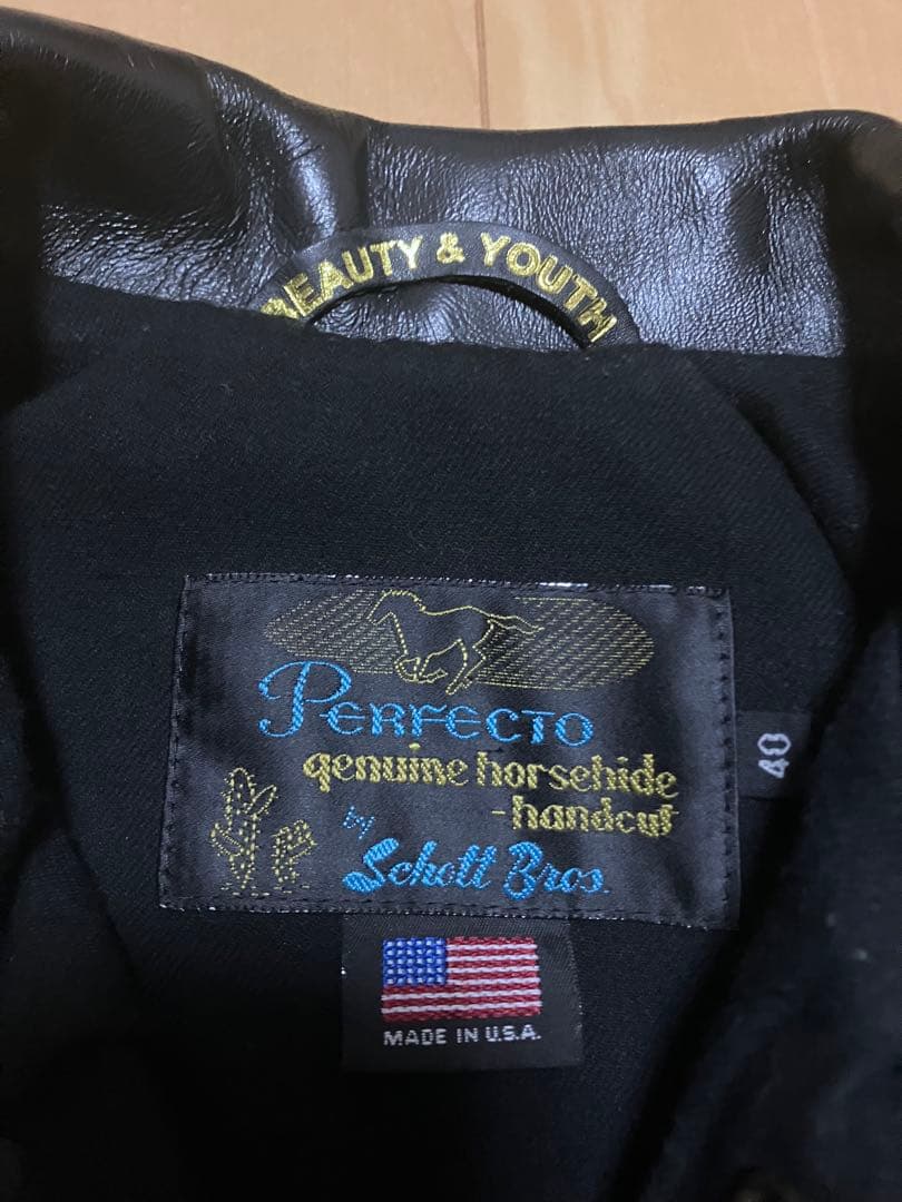 フ*ル様 SCHOTT BEAUTY&YOUTH レザージャケット 馬革 米国製