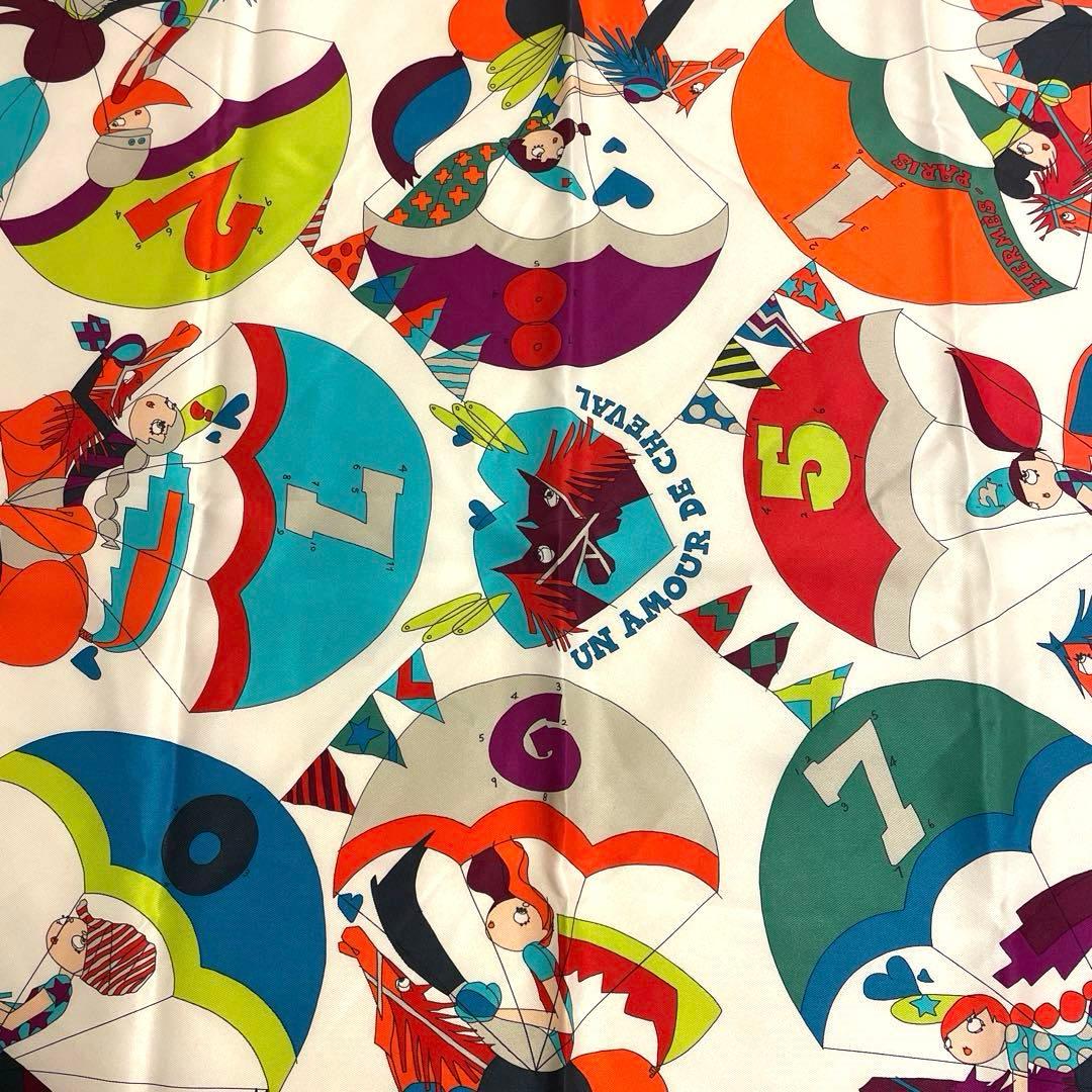 HERMESエルメススカーフUN AMOUR DE CHEVAL馬への愛65cm