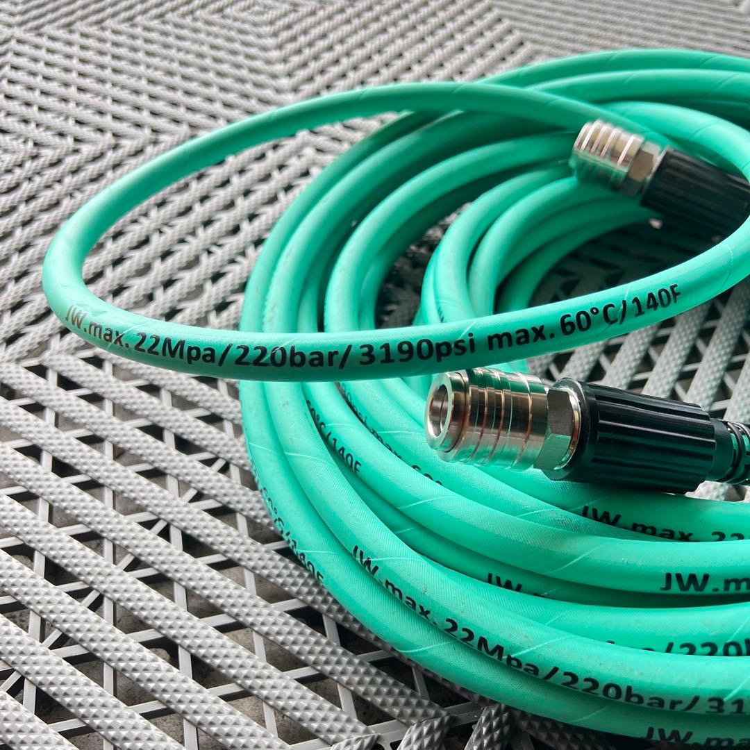 高圧洗浄機用ホース デコタミン ヴァイパーホース 15m 両側クイック3/8