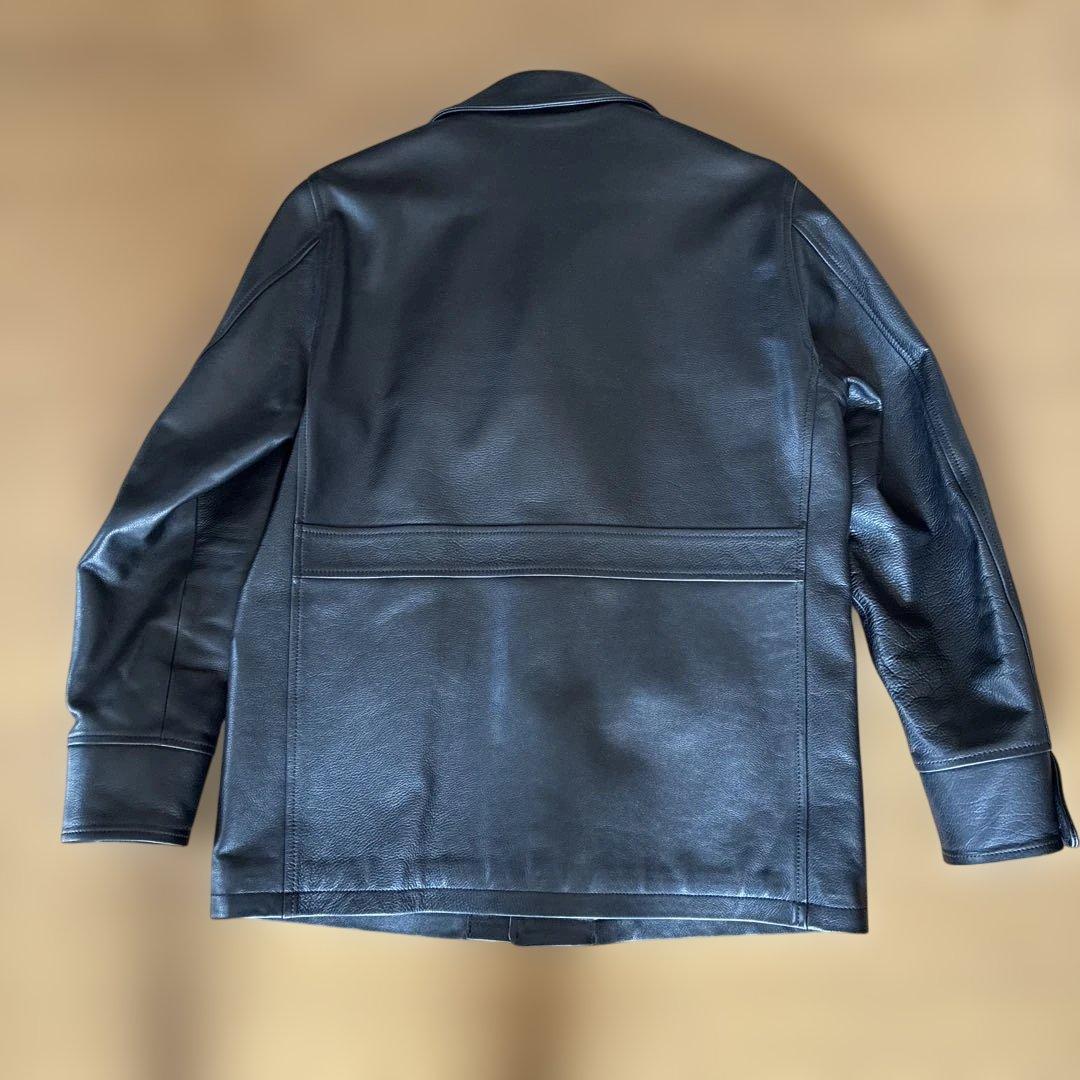 MOTOR-モト　ベジタブルタンニンなめし牛革カーコート