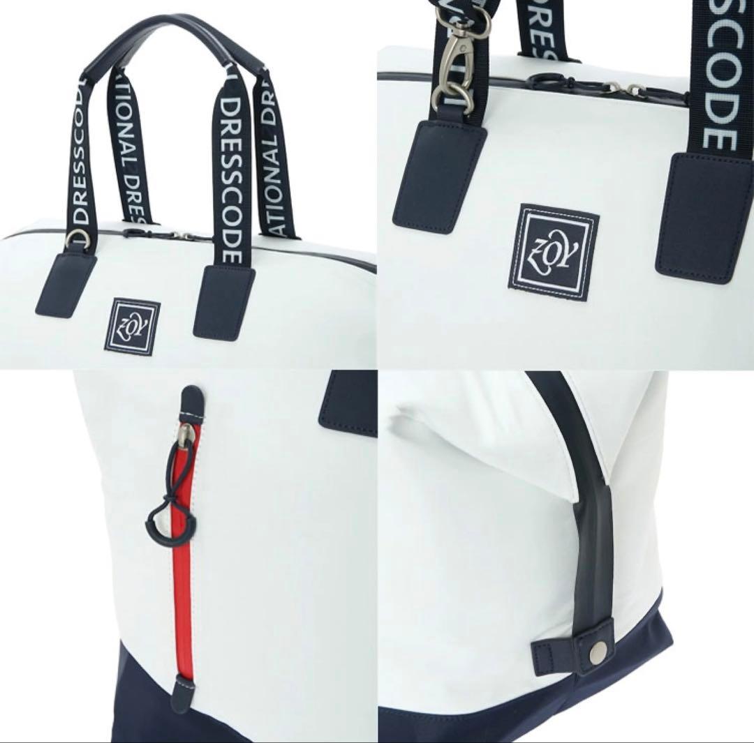 ZOY ゴルフバッグ ホワイト/ネイビー