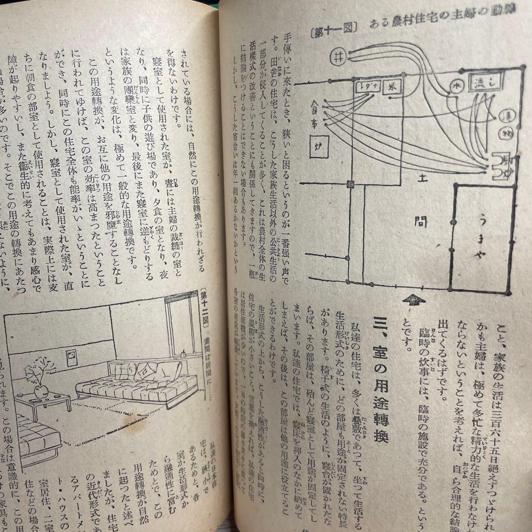 主婦之友家庭講座 第20輯「住宅と家具」1951年　戦後復興期の貴重本