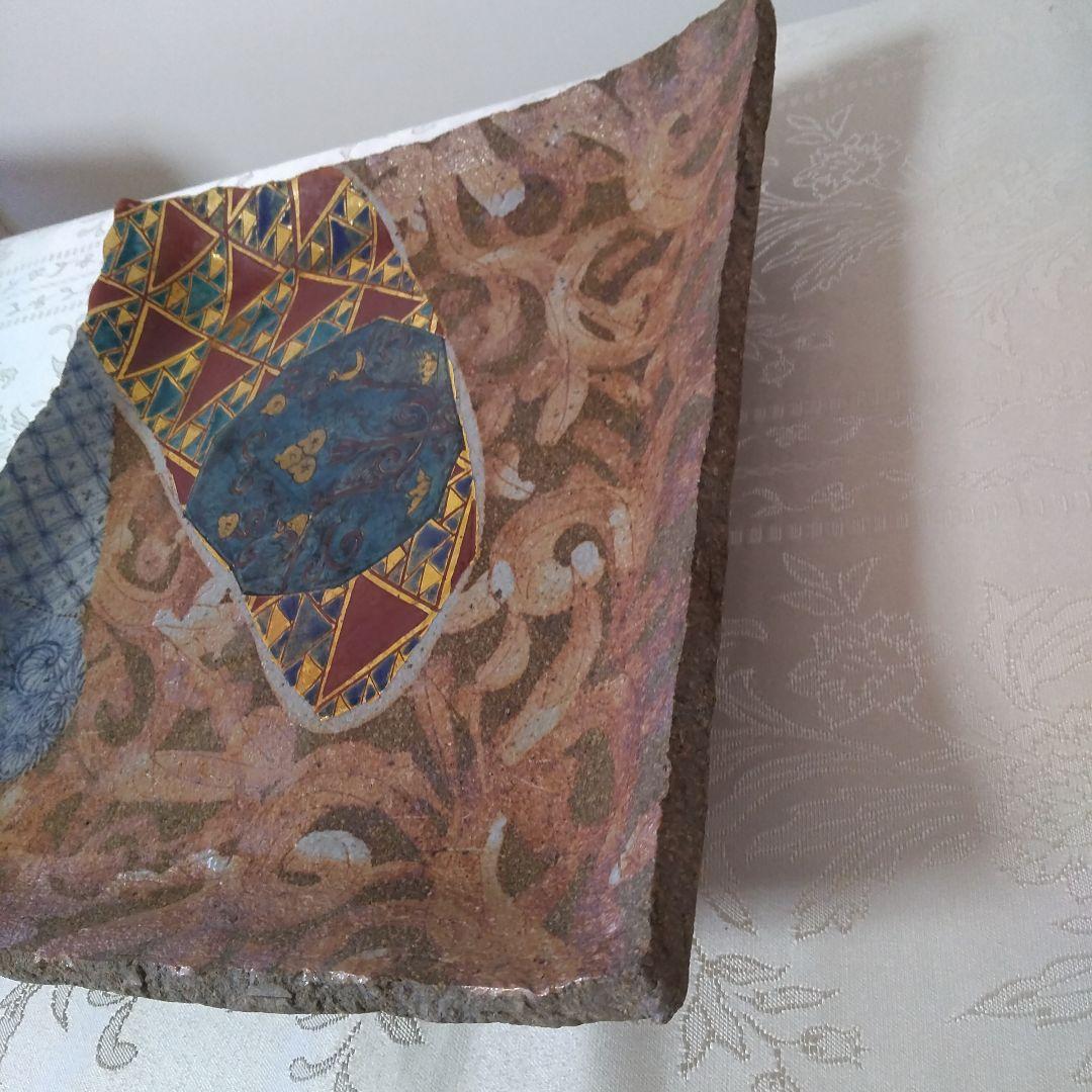 九谷焼 山本長左 飾皿 角皿 工芸品