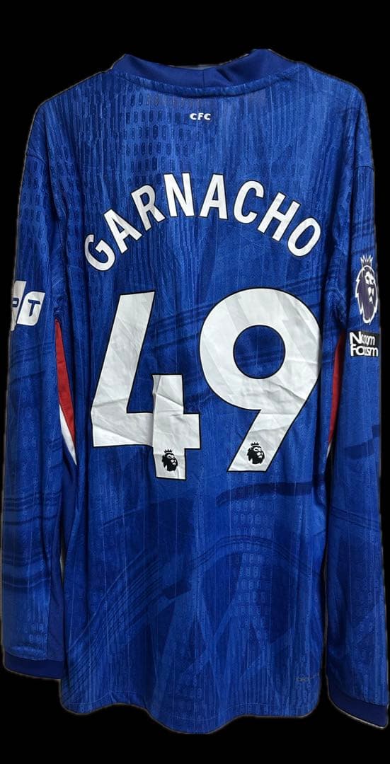 チェルシー　ホーム長袖 GARNACHO 2XL 新品未使用タグ付　スポンサー