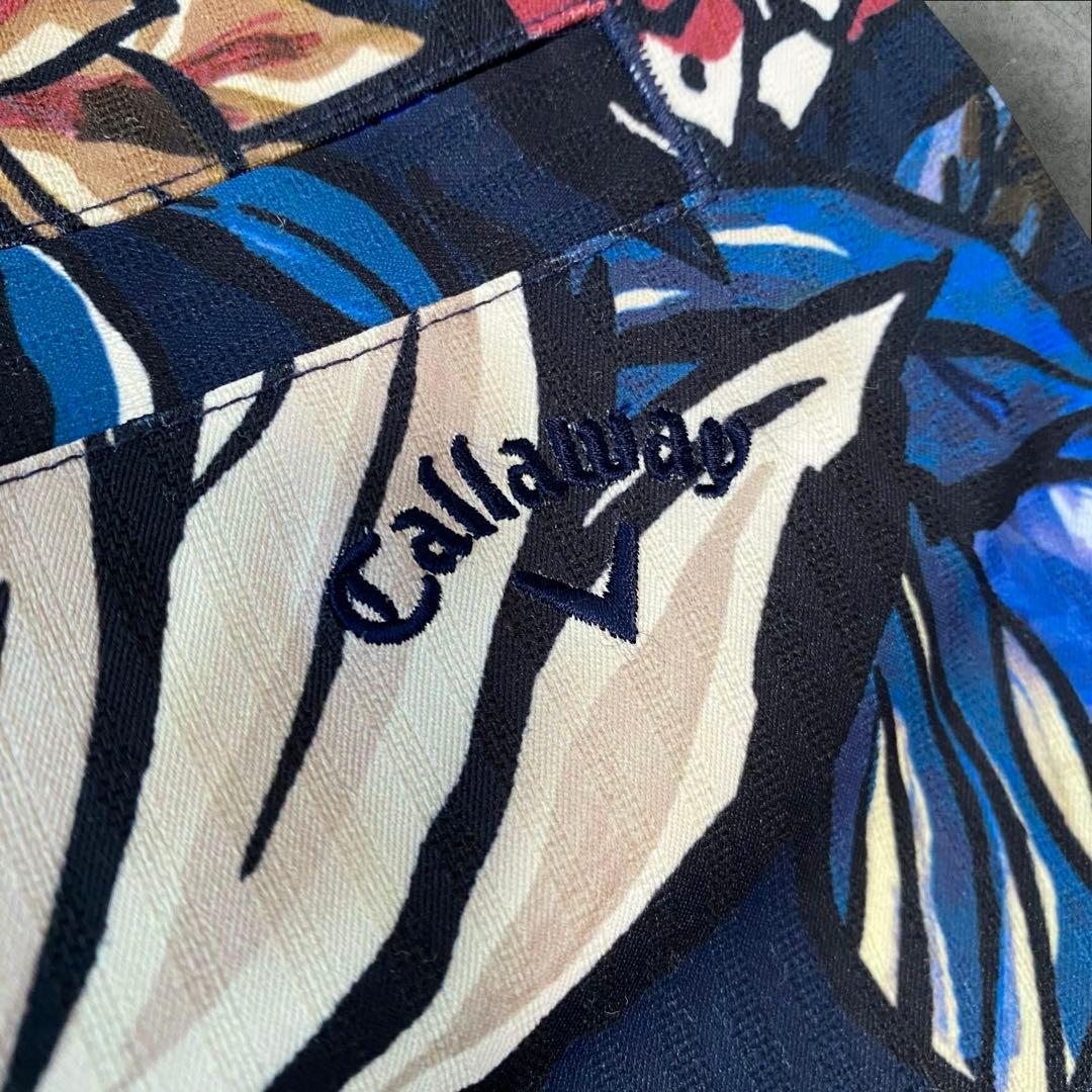 美品！　CALLAWAY イラストフラワー　モックネック　セットアップ　S