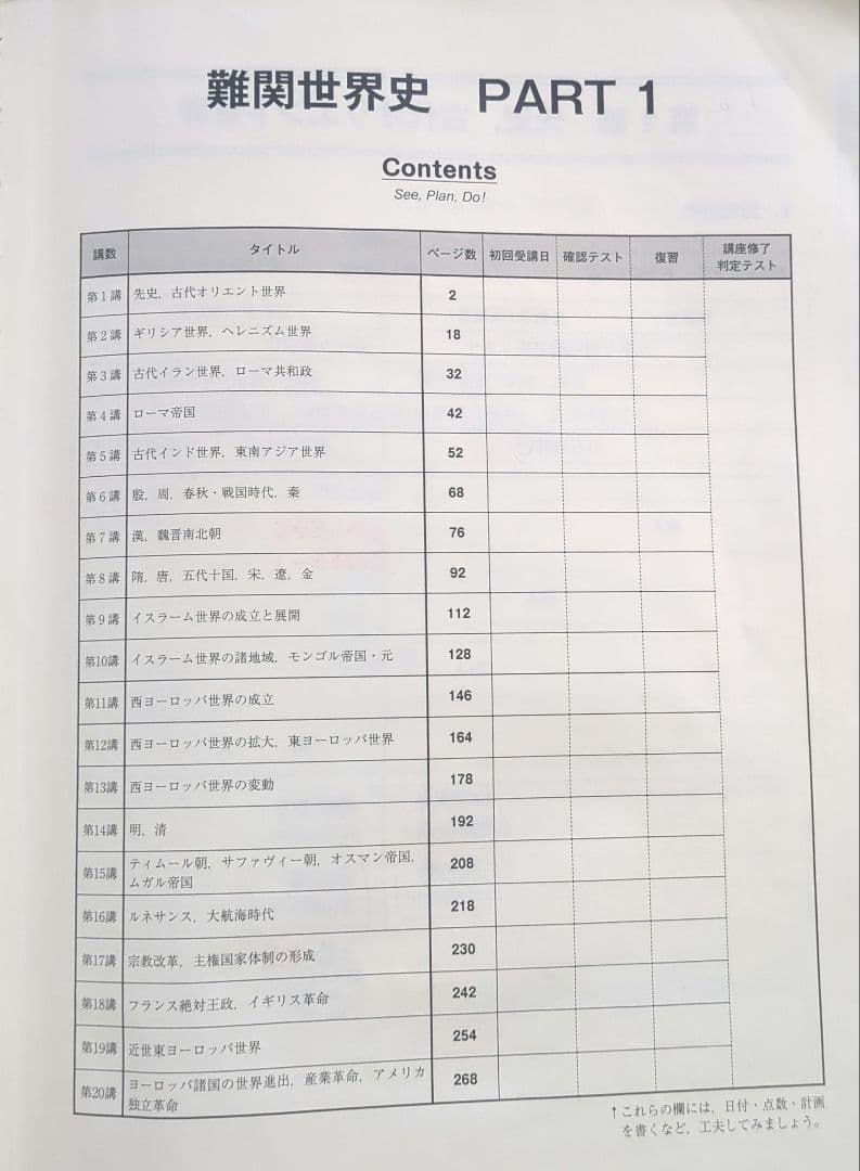 難関世界史 Part 1 & Part 2 東進ハイスクール