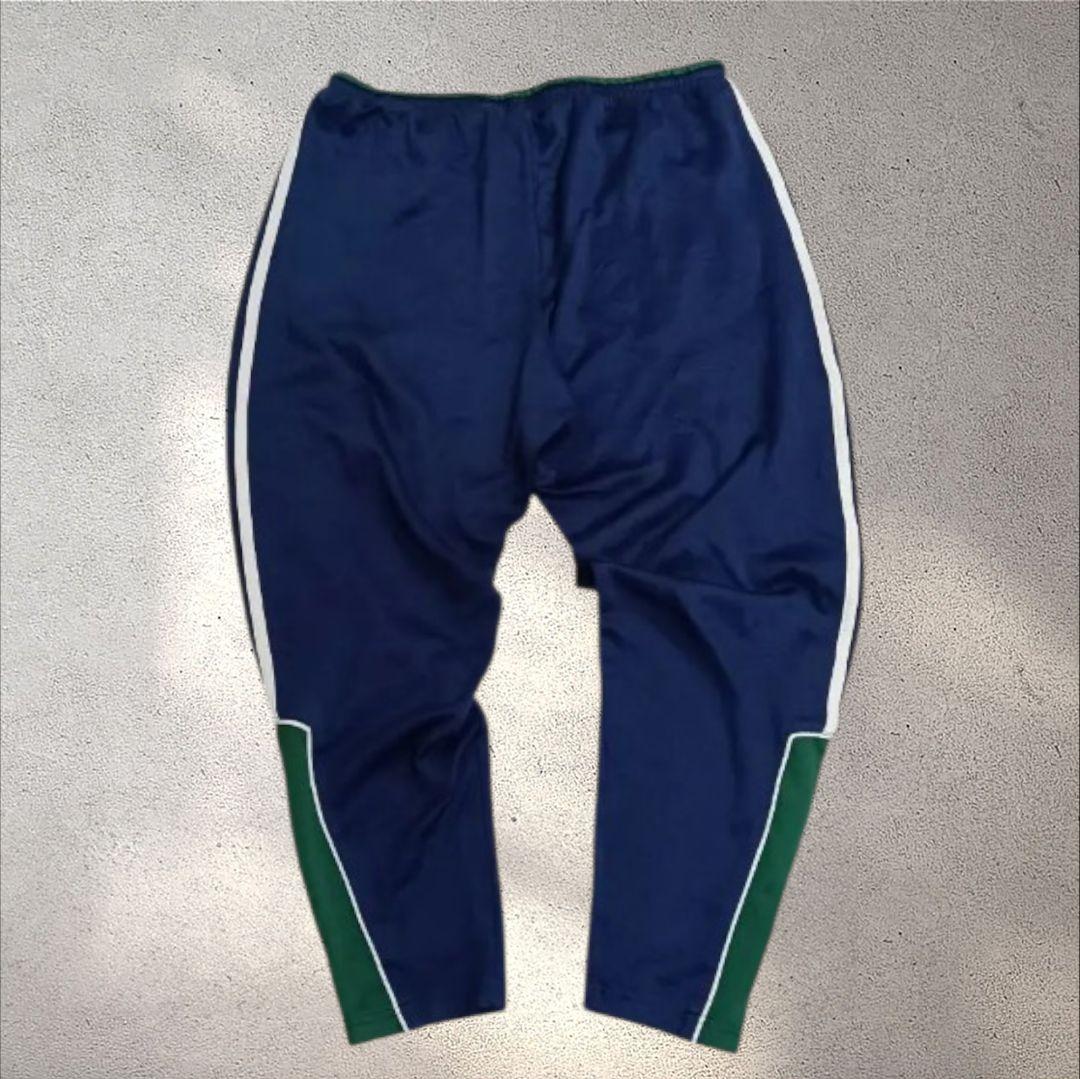 希少adidasアディダストラックパンツ RAPID国旗タグXLテックY2K刺繍