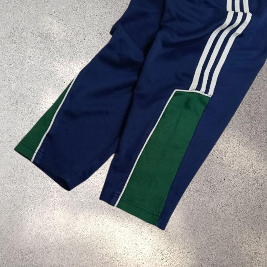 希少adidasアディダストラックパンツ RAPID国旗タグXLテックY2K刺繍