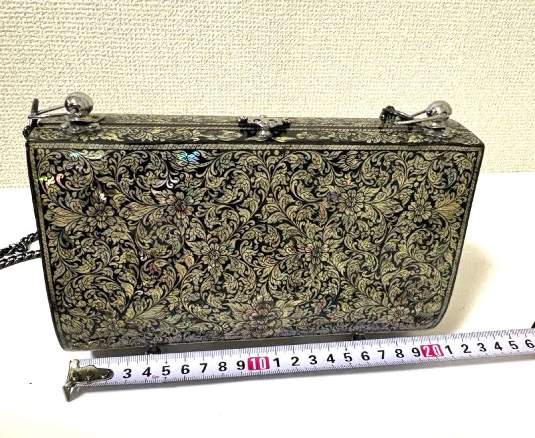 クラッチバッグ　螺鈿細工　パーティーバッグ