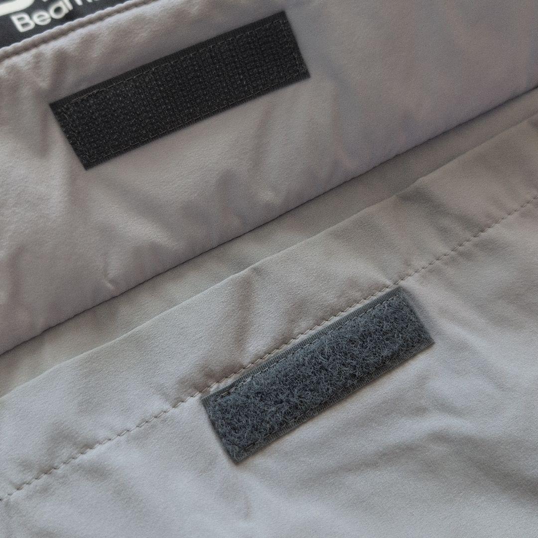 【美品】ビームスゴルフ　中綿ダウンフード付きベスト　　グレー　L