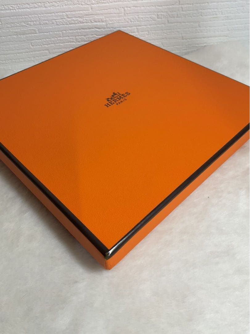 オレンジ パターンタオル 箱付き