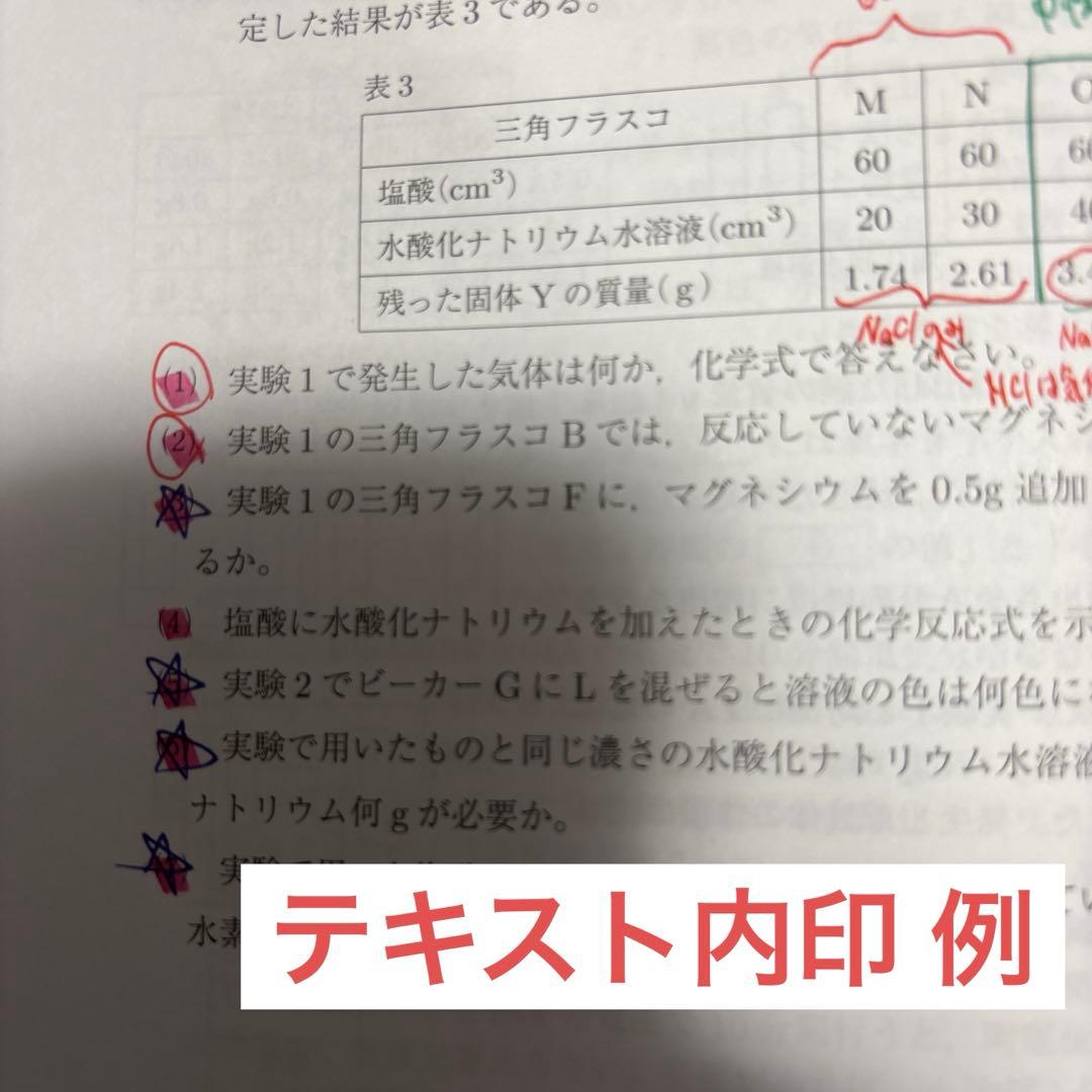 馬渕 中３ 日曜特訓 入試対策テキスト 入試直前対策講座 須磨学園過去問 兵庫県