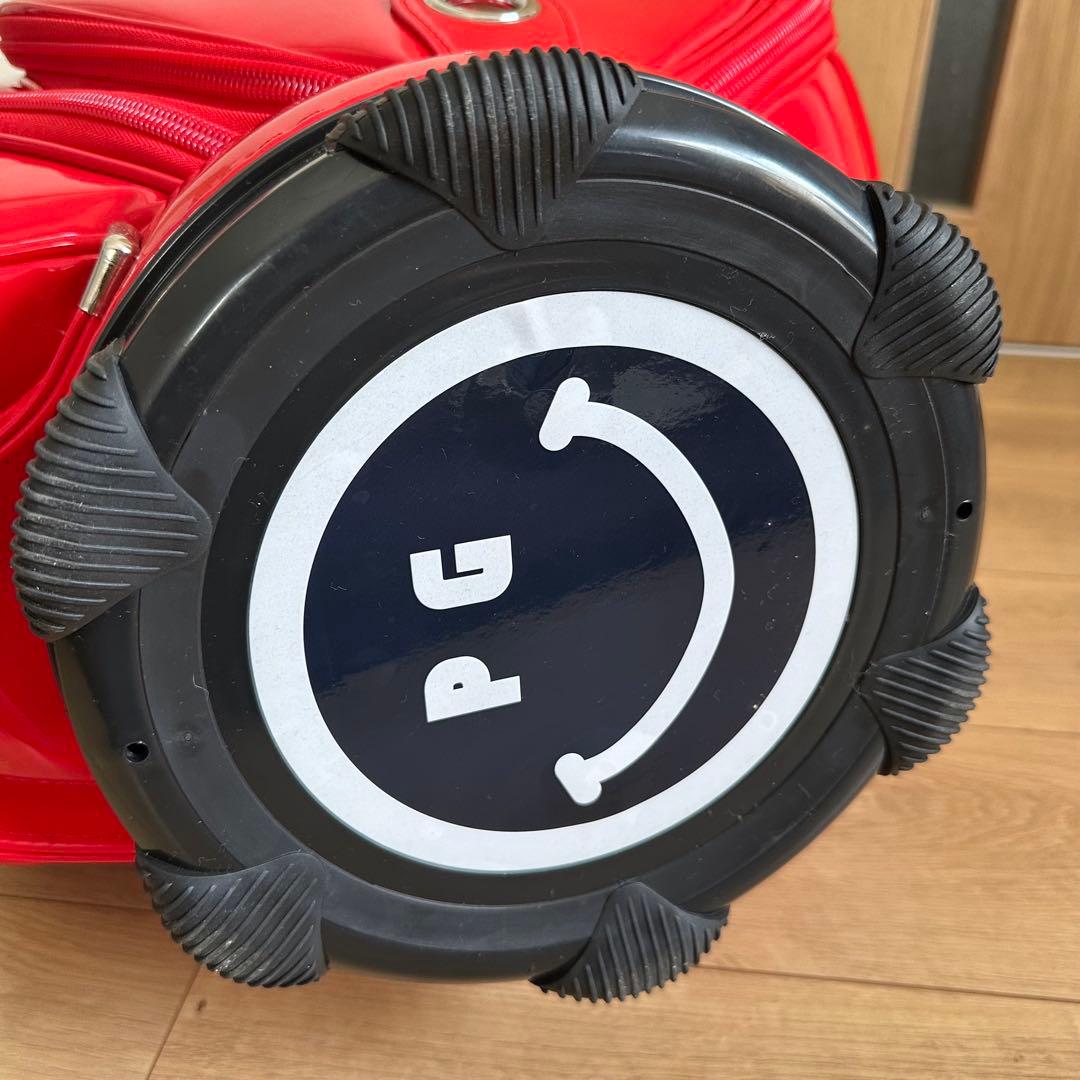 未使用 PEARLY GATES エナメル キャディバッグ レッド