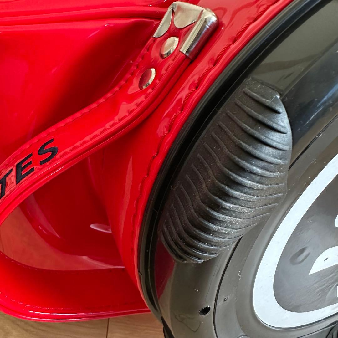 未使用 PEARLY GATES エナメル キャディバッグ レッド