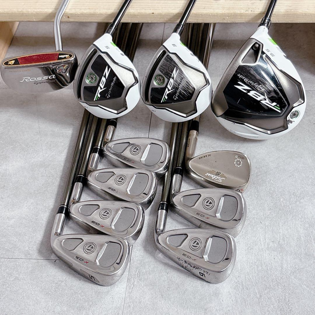 T594 テーラーメイド ゴルフクラブ メンズ フルセット RBZ 黒 初心者