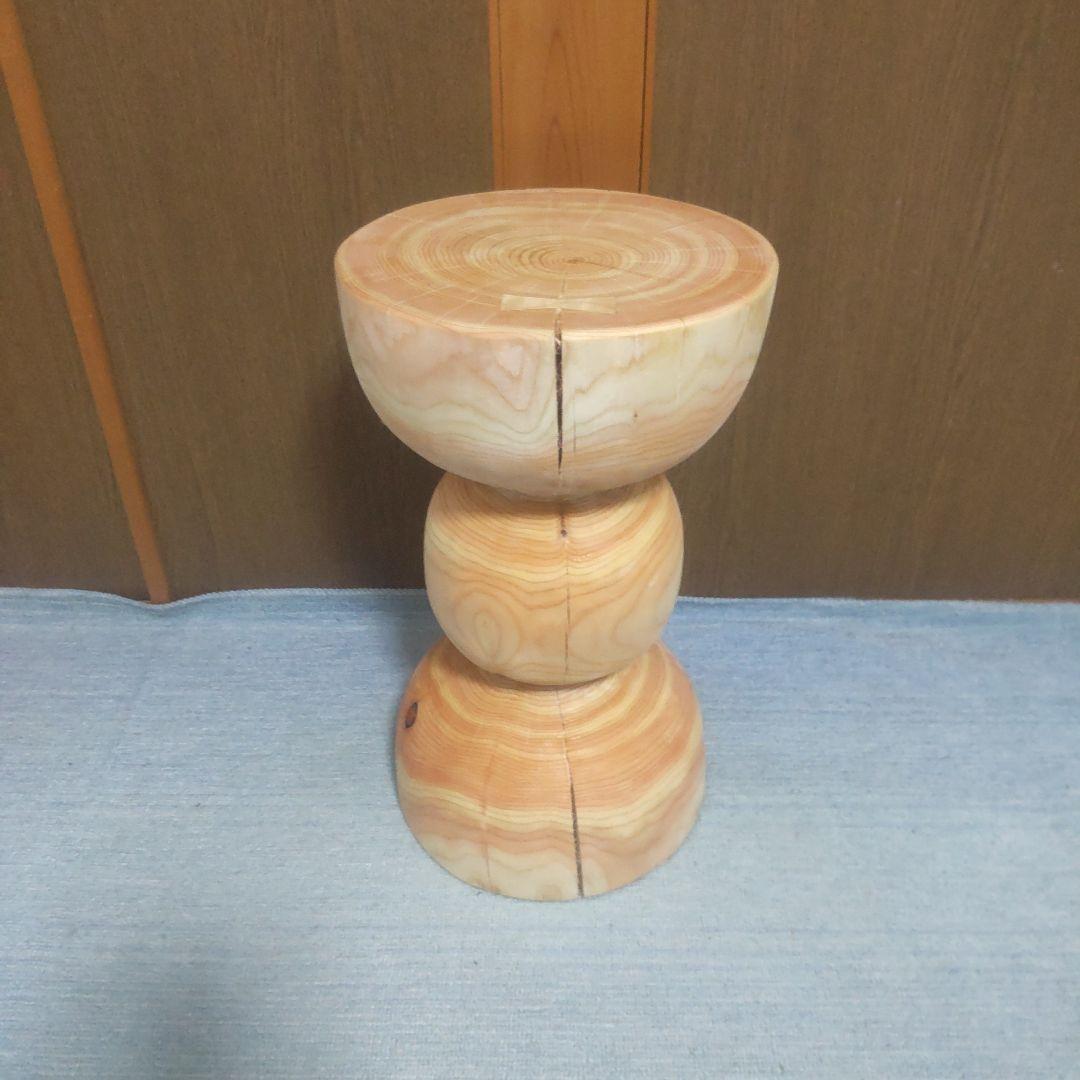 ポポさん専用檜丸太椅子スツール