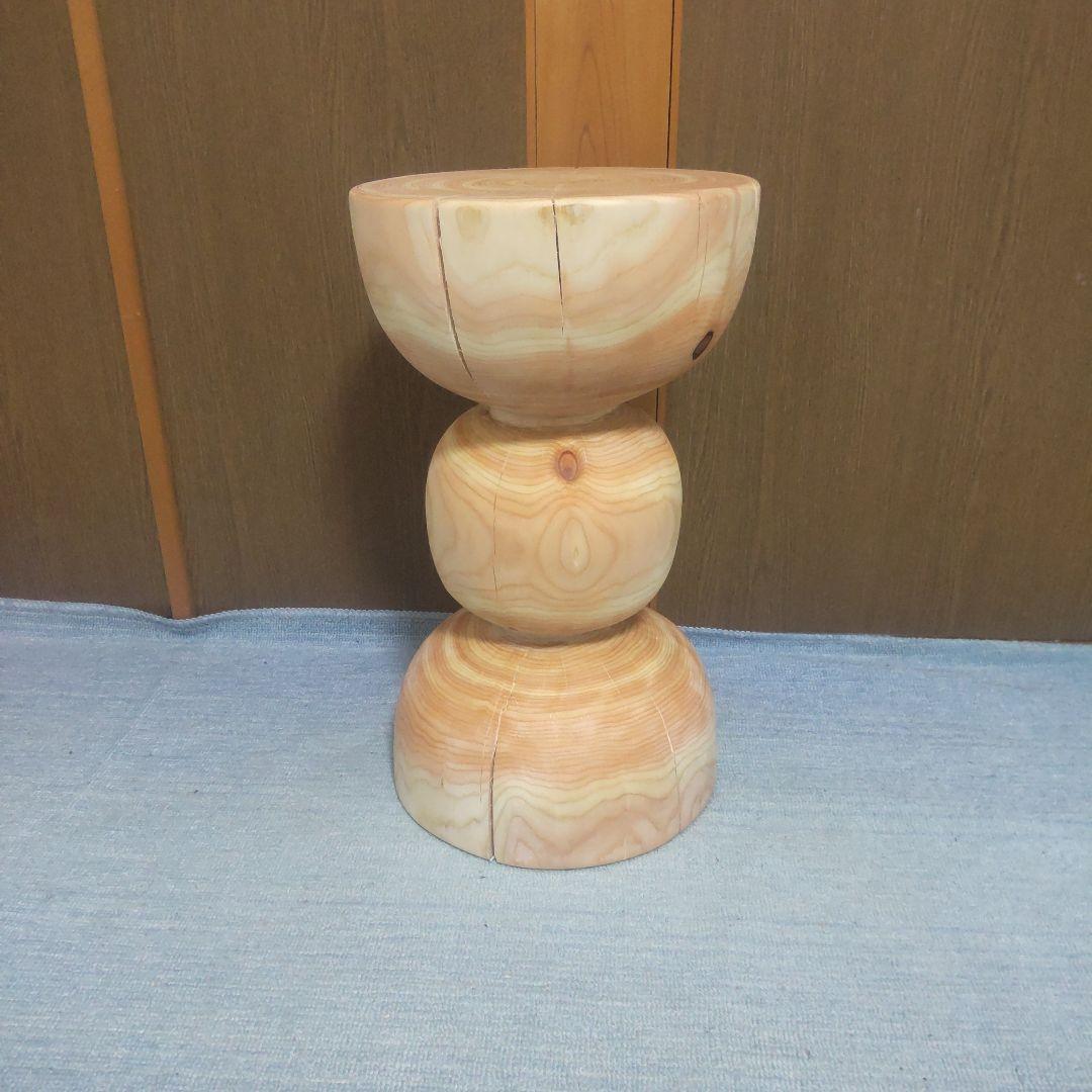 ポポさん専用檜丸太椅子スツール