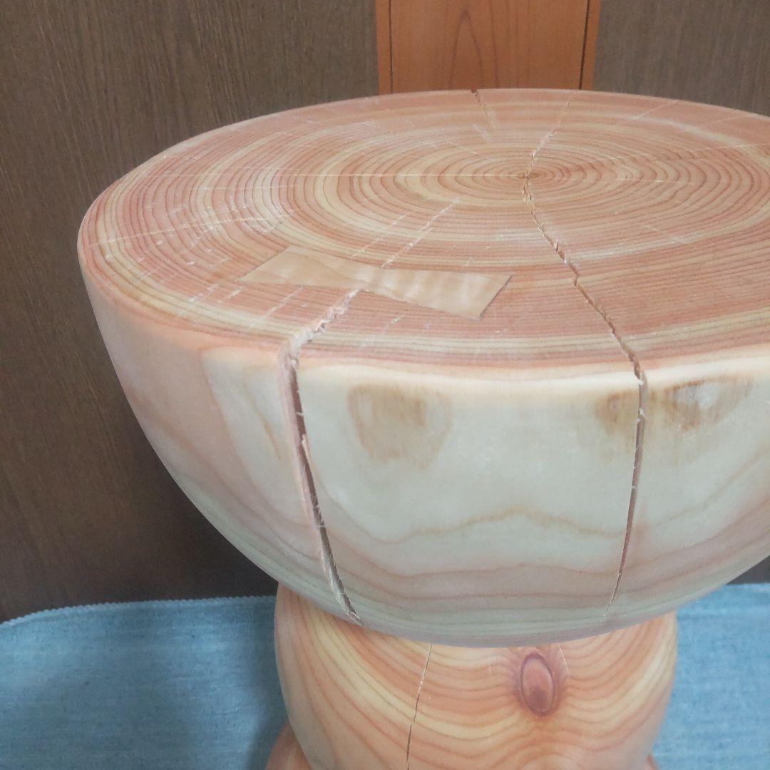 ポポさん専用檜丸太椅子スツール