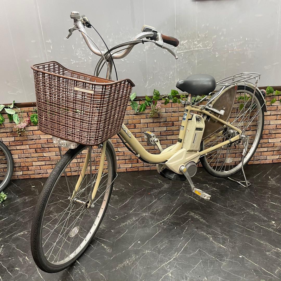 【63】電動自転車 YAMAHA PAS クリーム 26インチ