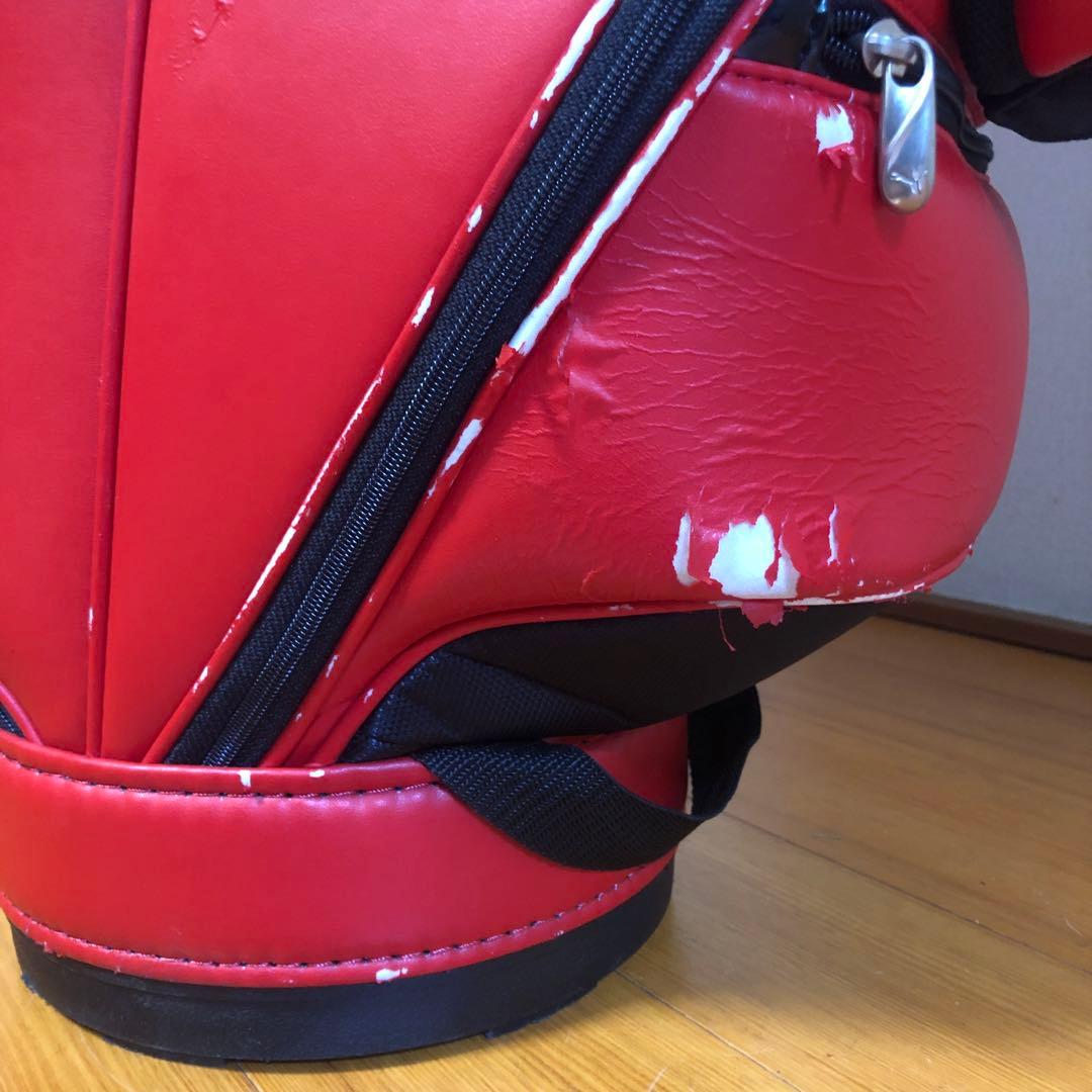 PUMA プーマ キャディバッグ レッド フード付き