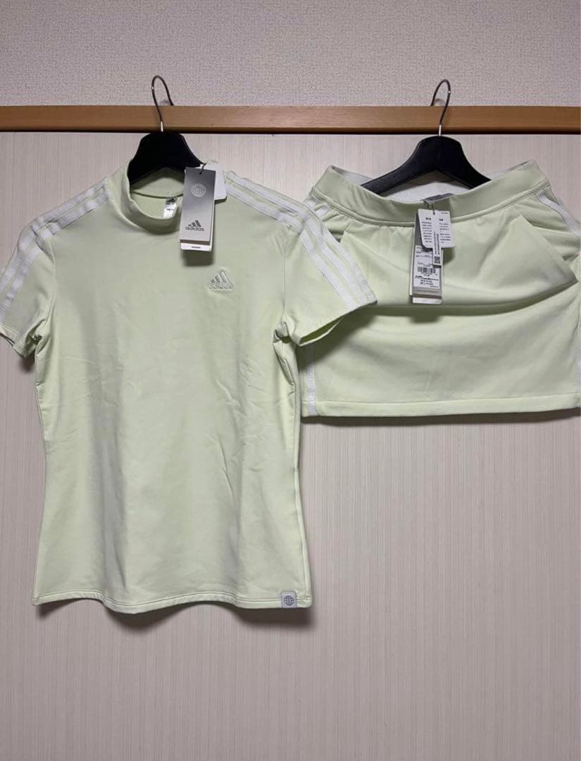 新品　Sサイズ　アディダス　adidas　ゴルフ　モックネック　シャツ　スカート